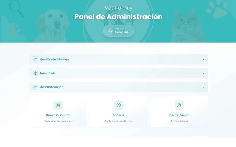Vet Family - Registro de Mascotas